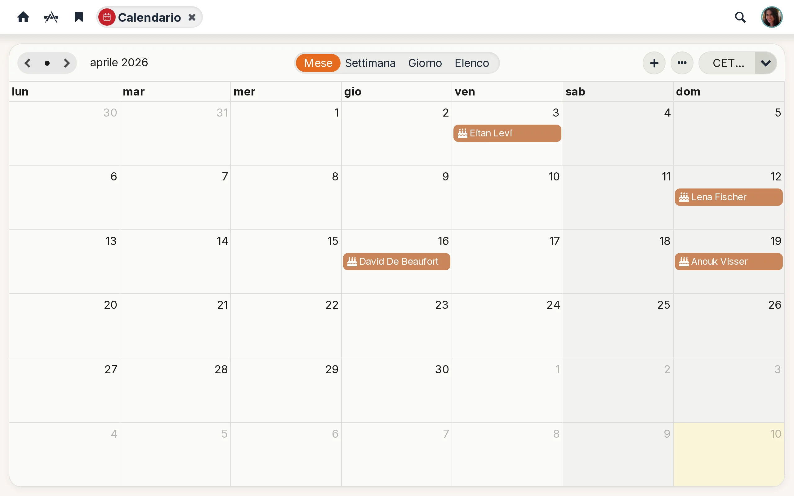Calendario