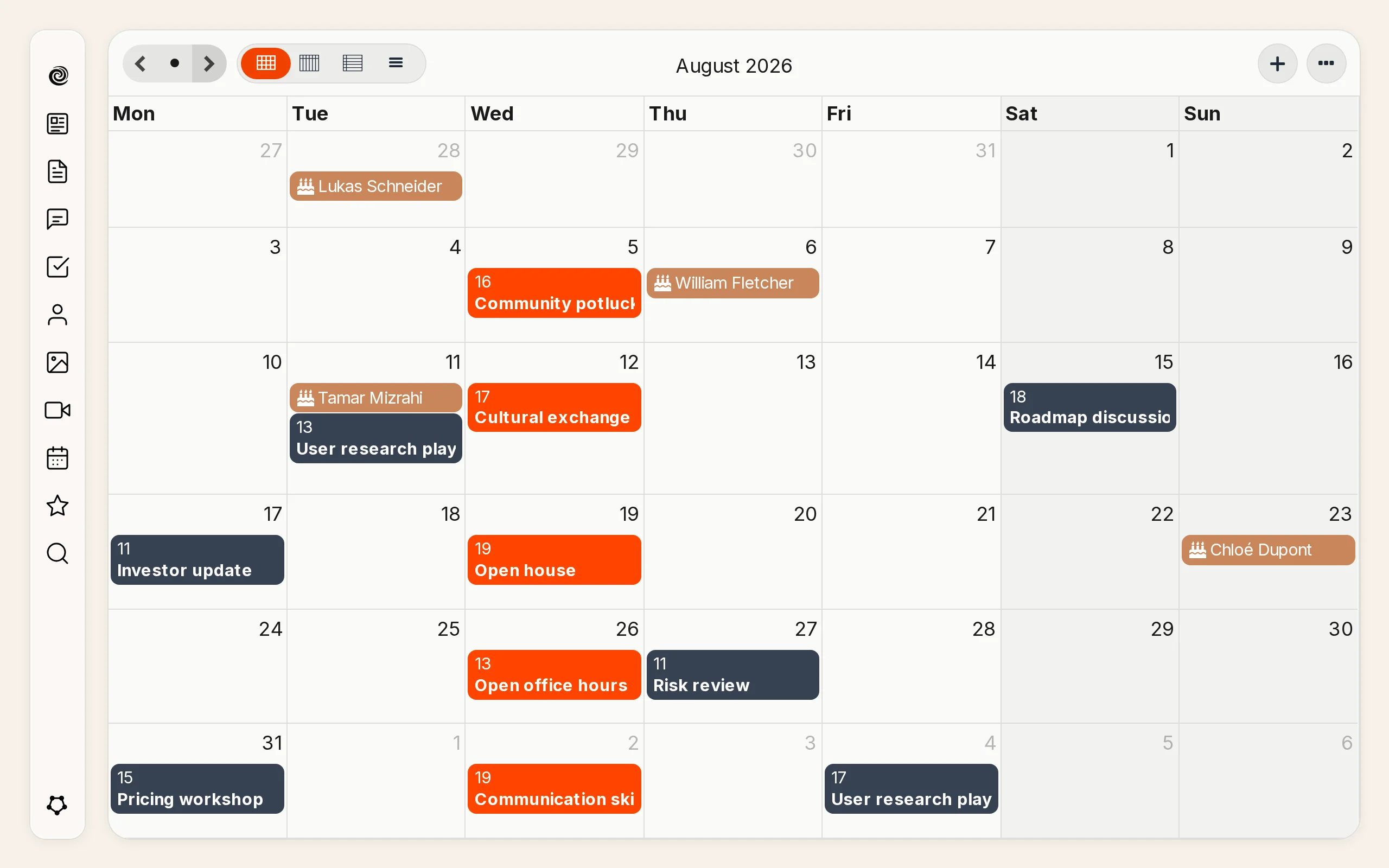 Calendar
