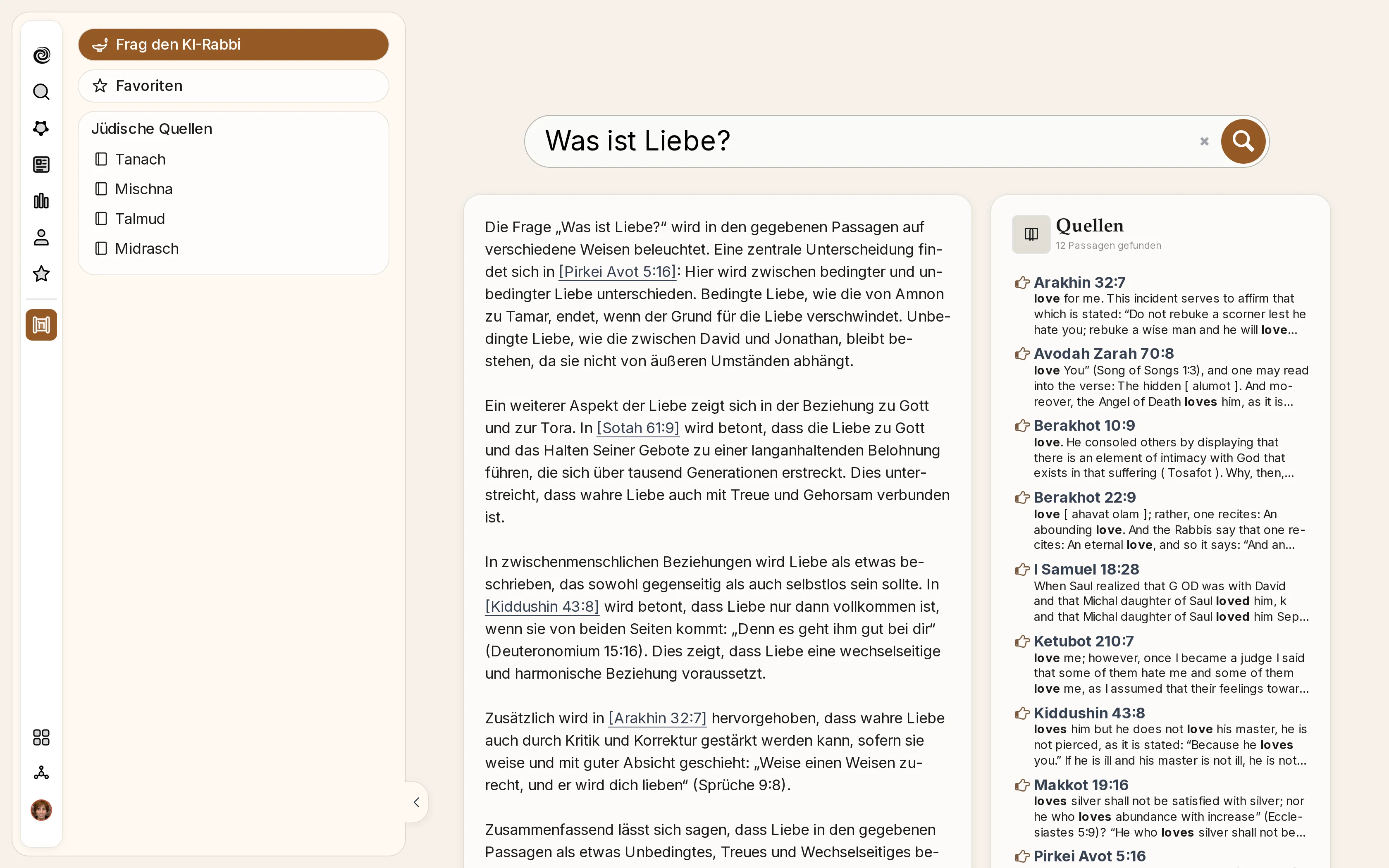 Eine Frage an die Chokhmah-Bibliothek, mit Antwort und Quellen