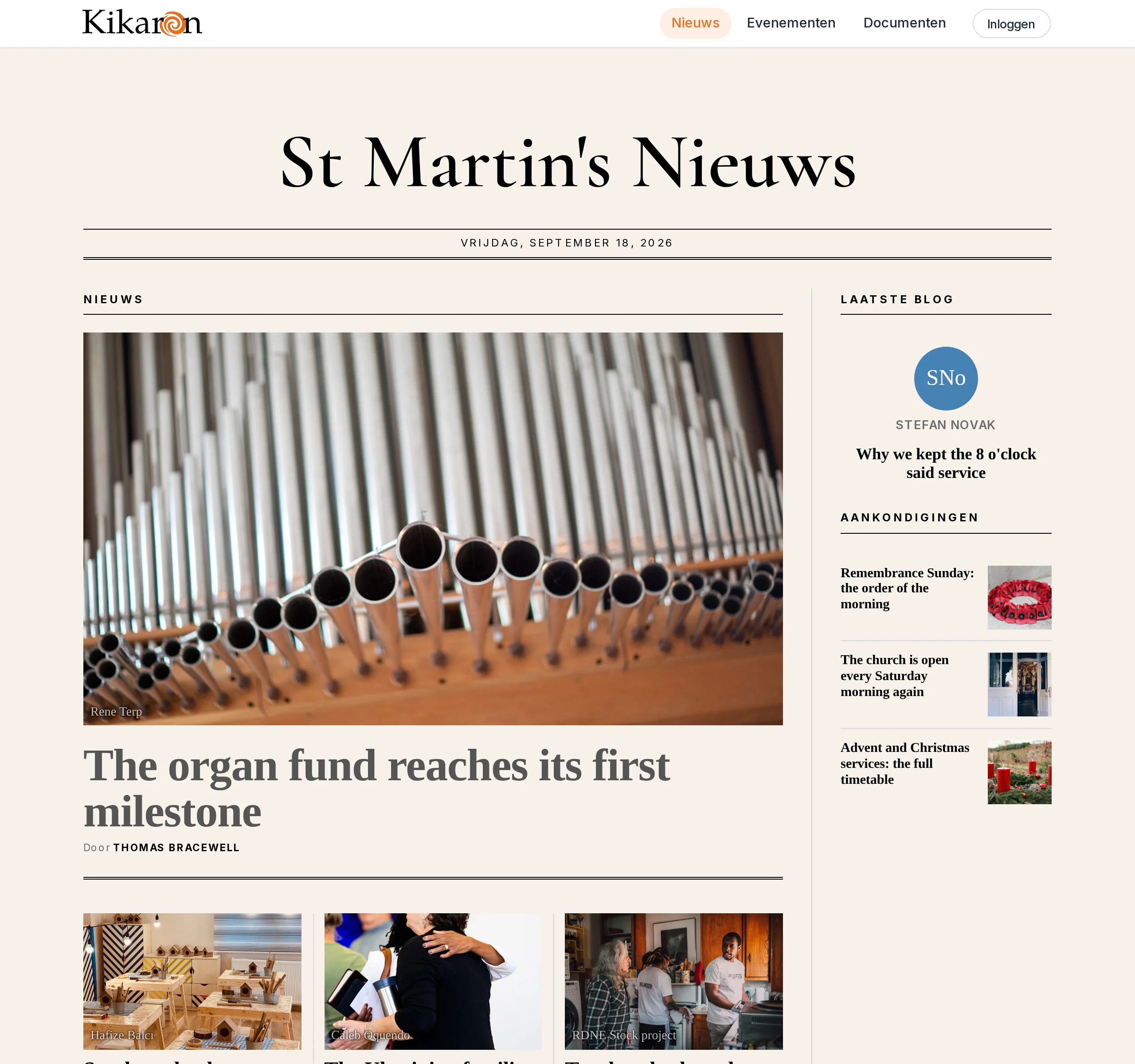 De gratis publieke Nieuwsbriefsite die bij elke hub hoort