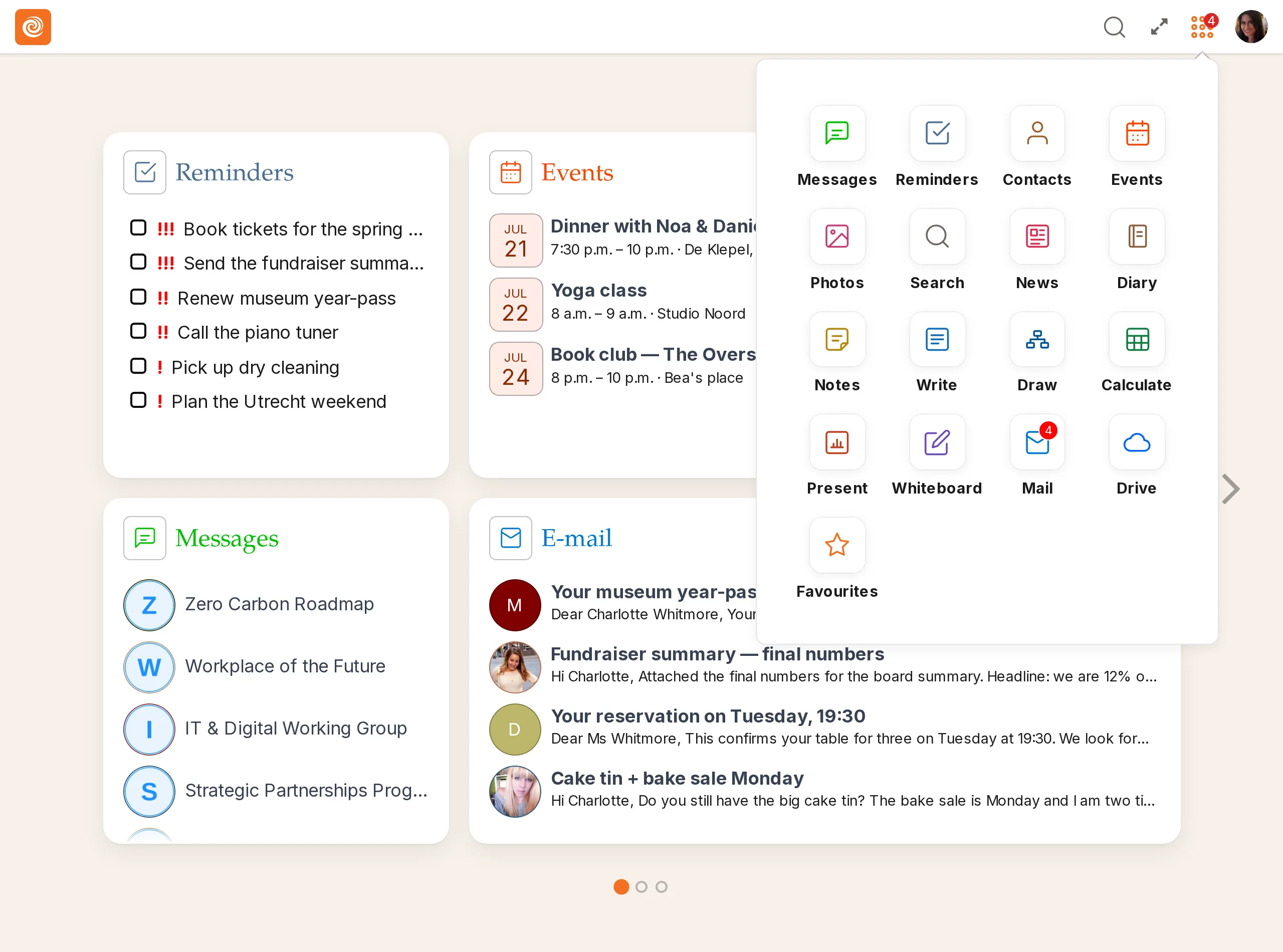 Kikaron One — Charlotte's day at a glance