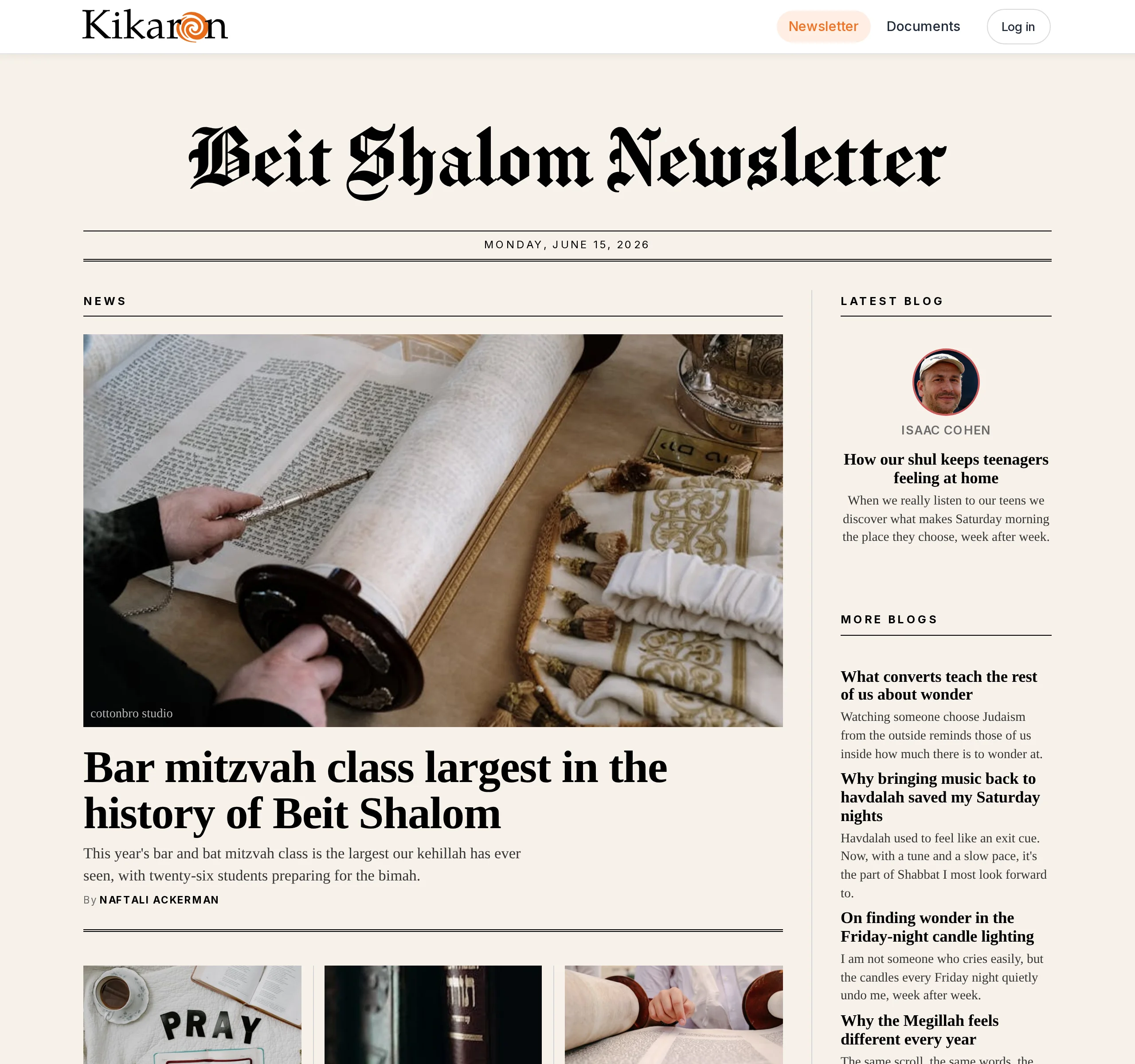The free public Newsletter site that comes with every hub
